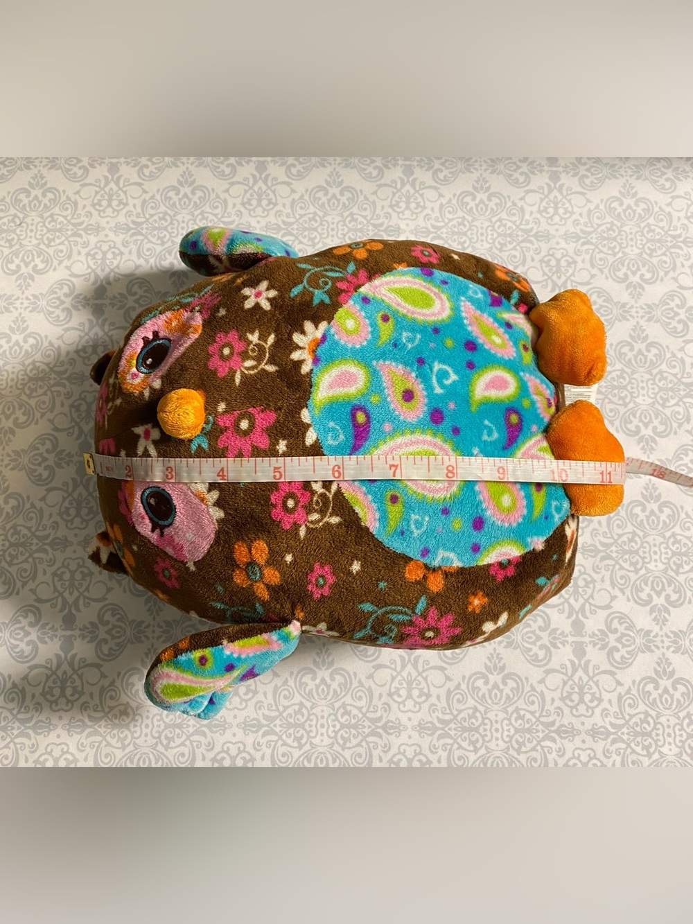 Mary Meyer Paisley Floral Print, Plush Owl Stuffed Animal - Picture 7 of 16